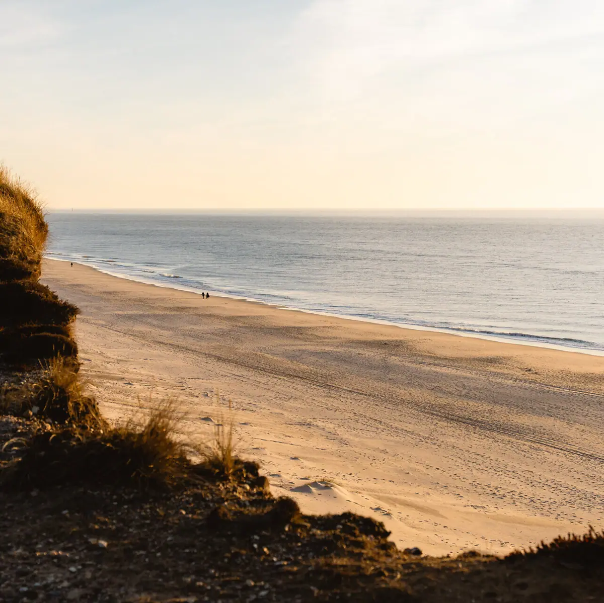 Strand auf Sylt mit Wasser und Himmel im Freien
