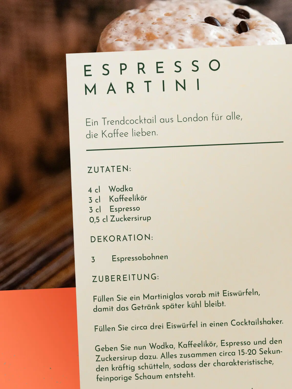 Rezept Espresso Martini